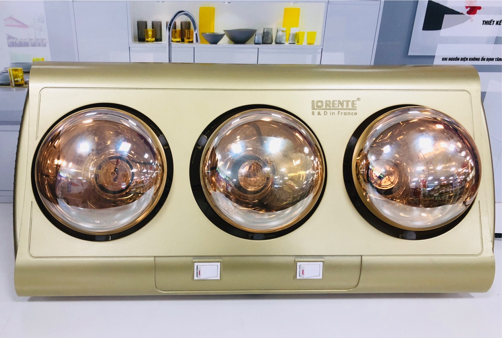 Đèn sưởi nhà tắm Lorente LT-513 3 bóng