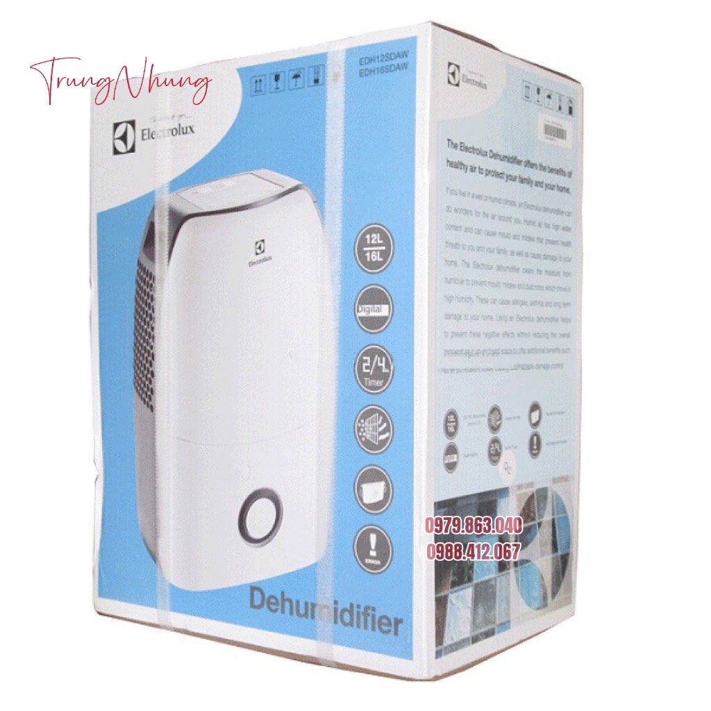 Máy hút ẩm Electrolux EDH12SDAW, 12 lít