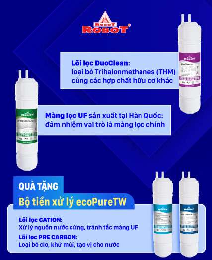 MÁY LỌC NƯỚC ĐIỆN GIẢI ION KIỀM ROBOT IONMEGA 37; 3 TẤM