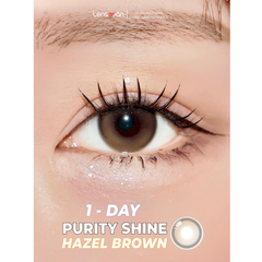 Lens 1 ngày Purity Shine Hazel Brown - OLOLA
