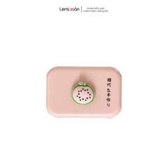 Hộp đựng lens có gương Macaron trái cây