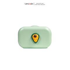 Hộp đựng lens có gương mini Fruit hình chữ nhật