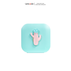 Hộp đựng lens có gương vuông nhám