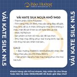  Vải Kate Silk Ngựa _  Khổ 1m50 _ Phần A 