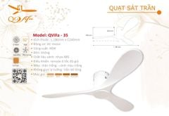 Quạt trần trang trí hiện đại QVifa - 35