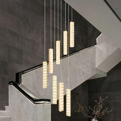 Đèn Thả Pha Lê Hiện Đại Led 3CĐ TPL1002T8
