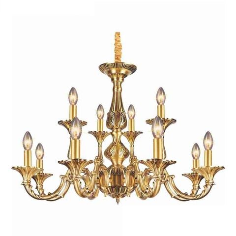 Đèn chùm đồng cao cấp Ø780*H570+500, E14*12 lamp NC 740/8+4