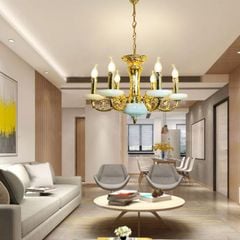 Đèn Chùm Chao đá tự nhiên Ø550*H400, E14*6 DC6002T6