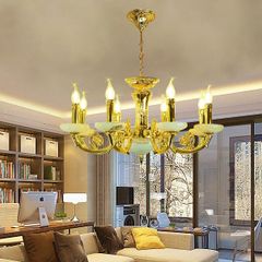 Đèn Chùm Chao đá tự nhiên Ø700*H400, E14*8 DC6002T8