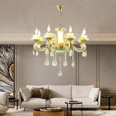 Đèn Chùm Chao đá tự nhiên Ø800*H650, E14*8 DC6003T8