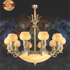 Đèn Chùm Đồng Cao Cấp Ø1100*H970+500, E27*15 Lamp NC 759/10