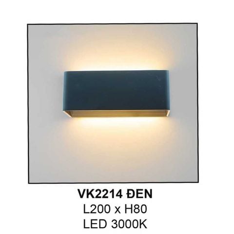 ĐÈN TƯỜNG HIỆN ĐẠI VK2214 ĐEN, TRẮNG