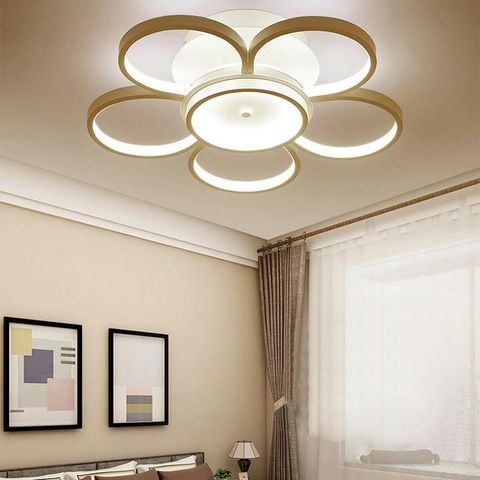 Đèn ốp trần mica Ø650, Led 3 CĐ, có remote OT1626/5+1