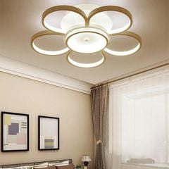 Đèn ốp trần mica Ø650, Led 3 CĐ, có remote OT1626/5+1