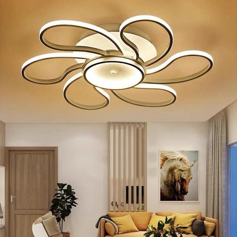 Đèn ốp trần mica Ø850, Led 3 CĐ, có remote OT1625/6+1