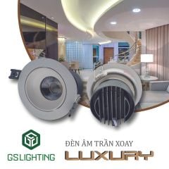 Đèn LED âm trần xoay Luxury công suất 12W GSATXLX12