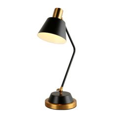 Đèn Bàn Cây Gập Khúc Đen Đế Mạ Đồng ĐB38