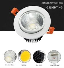 Đèn Led Âm Trần Spotlight GS LIGHTING 8W - GSATX8