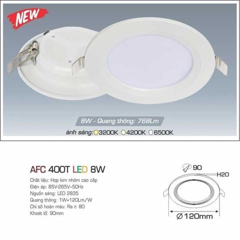 Đèn Led Downlight nhôm đúc nguyên khối LX400T