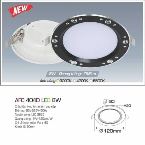 Đèn Led Downlight nhôm đúc nguyên khối LX404D