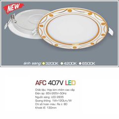 Đèn Âm Trần Siêu Mỏng Hoa Văn Cao Cấp LX407V-12W