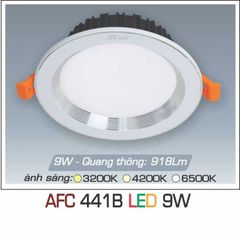 Đèn LED Âm Trần Downlight Spotlight ANFACO 9W - AFC441B