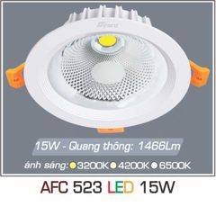 Đèn downlight LED COB cao cấp LX523-15W