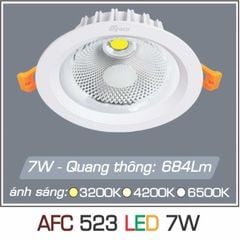 Đèn downlight LED COB cao cấp LX523-7W