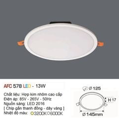 Đèn Âm Trần Downlight Anfaco LX 578 13W
