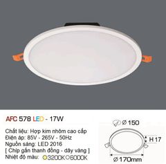 Đèn Âm Trần Downlight Anfaco LX 578 17W