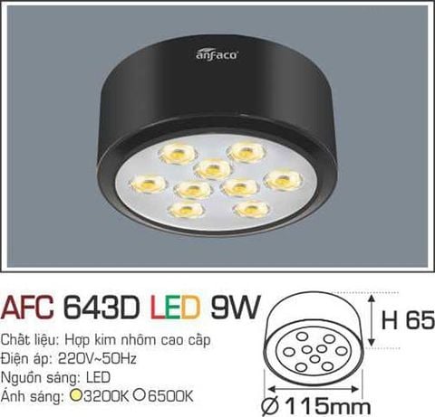 Đèn downlight ốp nổi cao cấp LX643D-9W