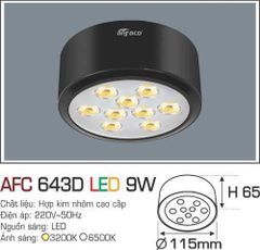 Đèn downlight ốp nổi cao cấp LX643D-9W