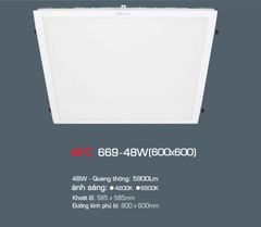 Đèn led panel tấm Anfaco 48W 0.6x0.6m