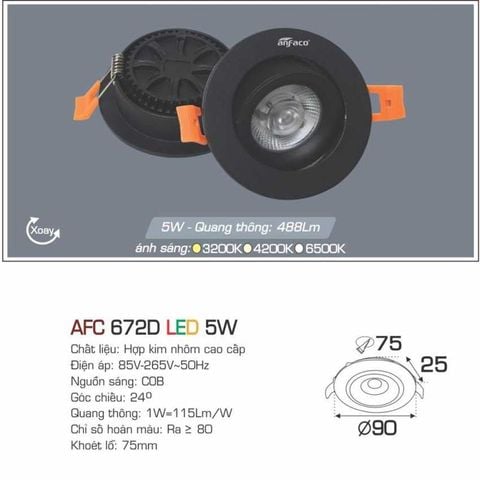 Đèn Downlight LED Âm Trần Cao Cấp LX672D