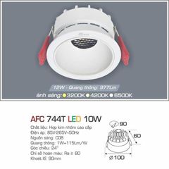 Đèn Downlight LED Âm Trần Cao Cấp LX744T-10W