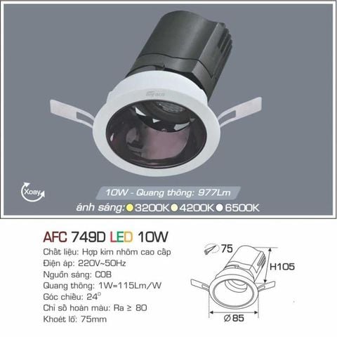 Đèn Spotlight LED Âm Trần Cao Cấp LX749D