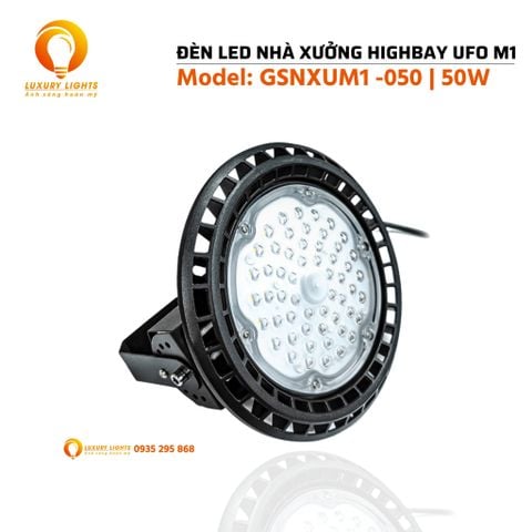 Đèn Led Công Nghiệp Nhà Xưởng Highbay 50W - GSNXUM1-050
