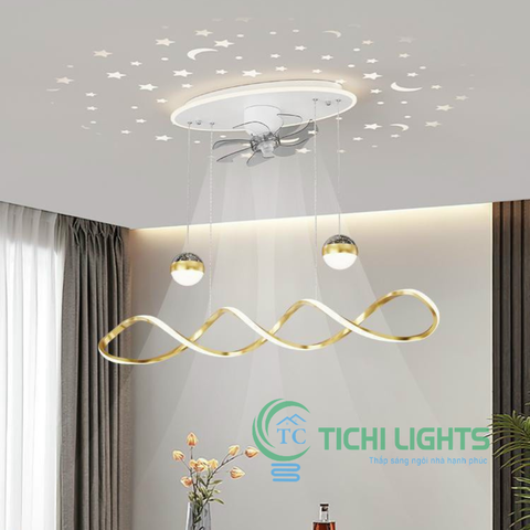 Đèn Quạt Ốp Trần QT 06