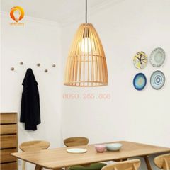 Đèn Thả Gỗ Dạng Lồng Tre Độc Đáo Cách Điệu DAG-13