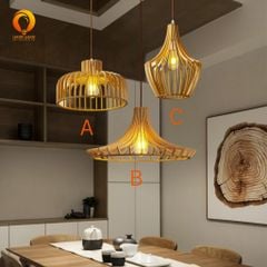 Đèn Trang Trí Thả Gỗ Hiện Đại Đơn Giản DAG-01