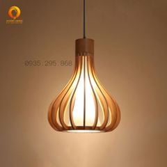 Đèn Thả Gỗ Quả Trám Độc Đáo Trang Trí Hiện Đại DAG-87