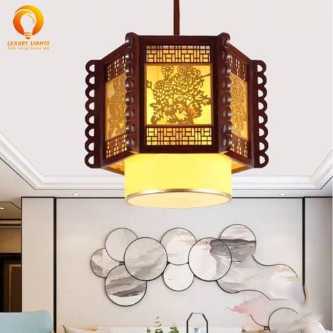 Đèn Thả Gỗ Trang Trí Phòng Thờ DGAD-53B