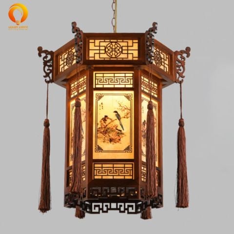 Đèn Thả Gỗ Trang Trí Phòng Thờ DGAD-56