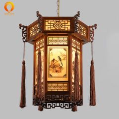 Đèn Thả Gỗ Trang Trí Phòng Thờ DGAD-56