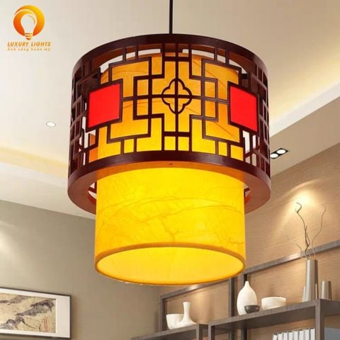 Đèn Thả Gỗ Trung Hoa Trang Trí Nhà Hàng DGAD-85