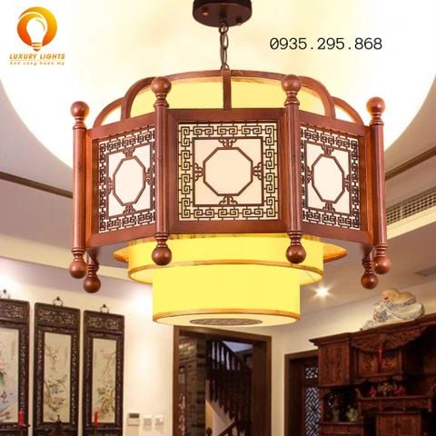 Đèn Thả Gỗ Trung Hoa Trang Trí Nhà Hàng DGAD-87