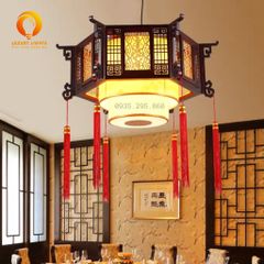 Đèn Thả Gỗ Trung Hoa Trang Trí Nhà Hàng DGAD-90