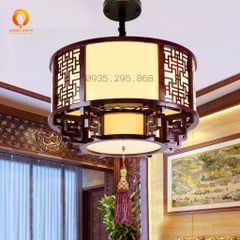 Đèn Thả Gỗ Trung Hoa Trang Trí Nhà Hàng DGAD-96