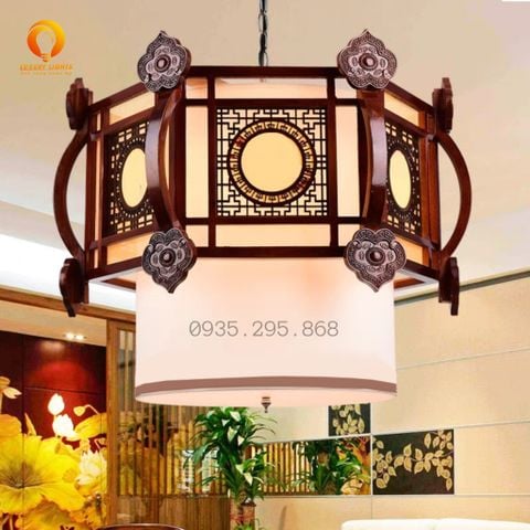 Đèn Thả Gỗ Trung Hoa Trang Trí Nhà Hàng DGAD-97