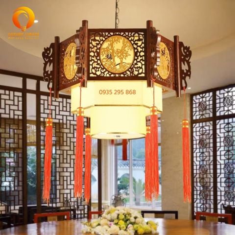 Đèn Thả Gỗ Trang Trí Phòng Thờ DGAD-46